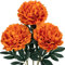 3PCS 74CM Künstliche Pfingstrosen Stiel Kunstblumen Wie Echt, Künstliche Rosen Orange Pfingstrosen,Vintage Künstliche Blumen Bouquet für Braut Hochzeit Home Party Blumengesteck