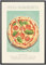 MJ-GRAPHICS - Poster Pizza - Bild mit Speisen Rezept & Zutaten - Wandbild Din A2 in Galerie Qualität mit extra dickem 300g Posterpapier - Retro Poster FineArt Kunstdruck ohne Bilderrahmen