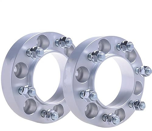 FREEZER Wheel Spacers Spurverbreiterungssatz 6x139,7 Hubcentric 67,1 M12*1,5 Autoadapter Für Mitsubishi Für L200 Für Montero Nabenzentrische Distanzscheibe(Größe:2PCS Silver 38mm)