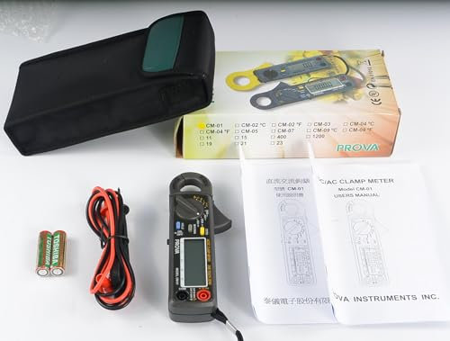 Taiwan Quality PROVA CM-01 Misuratore del morsetto AC/DC Misuratore ad alta precisione Voltmetro digitale AC/DC Pliers Multimetro Multitester elettrico professionale