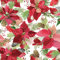 VEELIKE Tapete Blumen Rot Weihnachten Blumentapete Vintage Tapete Blätter Weihnachten Mustertapete Fototapete Schlafzimmer Romantik Wand Dekoration Wohnzimmer Badezimmer Möbelfolie 44.5cm x 300cm