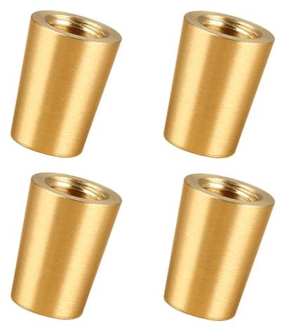 Furniture Legs - 4 Furniture Support Feet, Brass Kitchen Feet | Improve Floor Protection Coffee Table Replacement Legs, Metal Replacement Legs For Home Projects, Rubber, 0.3cm, 0.7cm