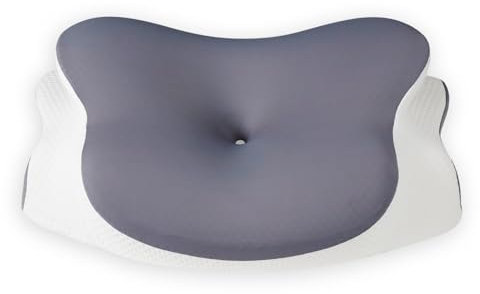 frelook Nackenkissen Orthopädisches Kopfkissen Memory Foam Kissen Seitenschläferkissen – Ergonomisches Design mit Hohler Form für Seiten, Rücken und Bauchschläfer Dunkelgrau