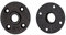 TAIGUHUI Flansch 1 stück Gewinde Eisen Rohrfittings Wandhalterung Boden Antik Flansch Stück Hardware Werkzeug Gusseisen Flansche(B Type DN32)