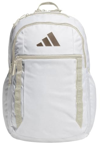 adidas Zaino unisex Excel, resistente, grande e atletico, per computer portatile, 7.0/Twill allumina/Trace Brown, taglia unica, Excel Zaino per uomo e donna – Borsa per computer portatile grande e