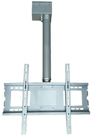 Support de montage de plafond réglable pour téléviseur - Support de montage mural pour téléviseur adapté aux téléviseurs 4K de 32 à 65 pouces, écran plat inclinable et pivotant à hauteur réglable