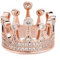 Hmsanase Ring Ringe Damen Bijouterie Herren Kronenringe Zirkonia Ring Trauring Verlobung Braut 8 Rosegoldfarbe
