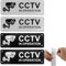 uso en 4 Piezas Cartel Zona Videovigilada,Aluminio Cartel Videovigilancia,Cartel Cámara Vigilancia Adhesivo
