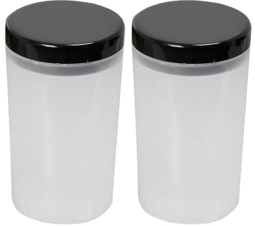DIYEAH 2stücke Pinselhalter Mit Abnehmbarer Reinigungsflasche Multifunktionaler Künstlerpinselreiniger Aus Kunststoff Stiftclips Im Inneren Für Sichere Fixierung Rillenboden Zur Gründlich