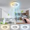 Aigostar Ventilador de Techo con Luz Silencioso, Φ49*14cm, con Telecomando, Motor DC, Temporizador, Función de Memoria, Apto para Cocina, Dormitorio y Sala de Estar, Blanco
