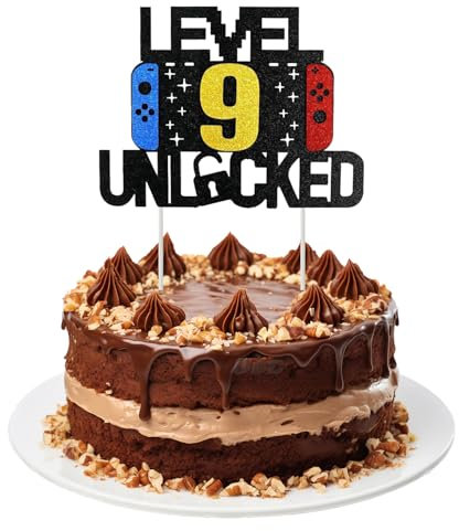 Videojuego decoración para tartas de cumpleaños, 9 cumpleaños, videojuego para cupcakes, decoración de 9 años, decoración para juegos, decoración de minecraft, decoración para tartas