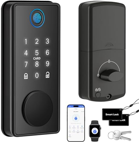 Cerradura Inteligente de Huella Digital, Entrada Sin Llaves, Control App