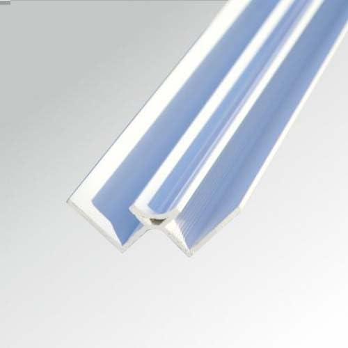 White Internal Shower Wall Panel Trim, 10mm, Waterproof, Easy Installation