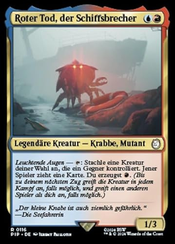 Roter Tod, der Schiffsbrecher PIP-116 Rare Deutsch Boosterfrisch - Universes Beyond: Fallout - mit ReCollectibles-Versandschutz - für Magic/MTG