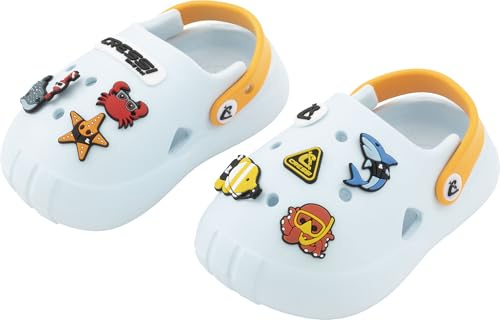 CRESSI Since 1946 - Jelly Kid Clogs - Children's Sandals Sabot Slippers Non Slip and Breathable, Beach Sea Walks Nursery and Home, Snap Fastening