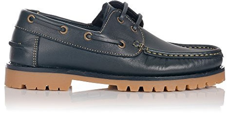 GOMEZ 51-105 A Nautico Cordones Piel Unisex-NIÑOS Azul 37
