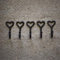 Homezone® 5Pc Love Heart Coat Hooks Decorative Wall Mounted Black Cast Iron Hanging Hooks for Home Garden Vintage Coat Hooks On Wall for Hanging Coats, Towels, Bags, Keys and More