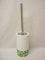 ESCOBILLERO PORTAESCOBILLA ESCOBILLA BAÑO Cilindro Porcelana Mosaico Verde