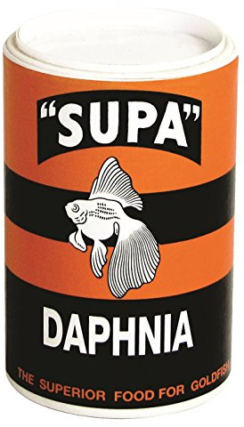 Supa Large Daphnia Fish Food Drum, 125 ml, Pack of 4, High In Protein, Nutritious Natural Aquarium Fish Food,