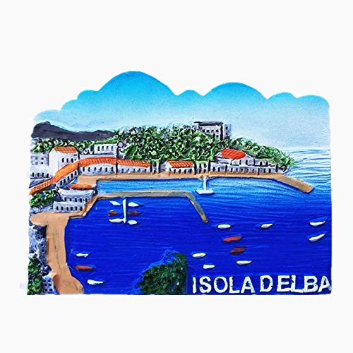 3D Lago Maggiore Isola D'Elba Herrenhaus Italien Kühlschrank Magnet, Home & Küche Dekoration Magnet Aufkleber, Lago Maggiore Isola D'Elba Herrenhaus Italien Kühlschrankmagnet Reise Souvenir Geschenk