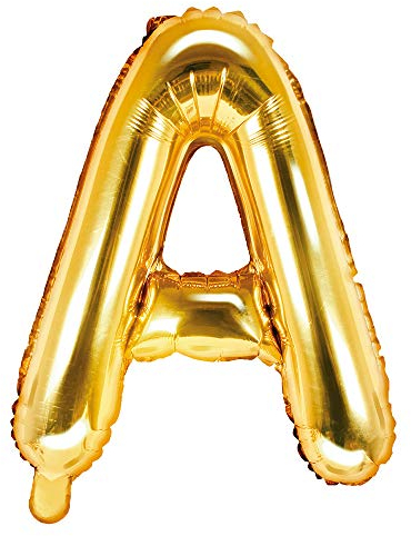Folienballon Buchstabe A Höhe 35 cm Gold Partyballon