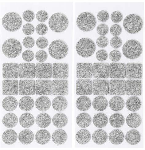 BGS Diy 80703 | Filzgleiter-Satz | grau-meliert | 64-tlg.