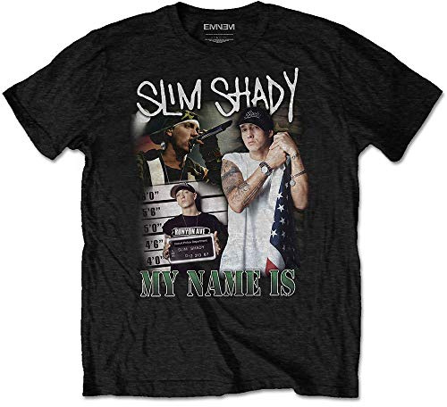 Eminem Band Monkey Unisex T-Shirt My Name is Homage (Large) Multicoloured