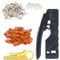 VCE GJ669BK Pinza Crimpatrice RJ45 per Cavi di Rete CAT7 RJ45 con Connettori Cat6A CAT7 e Tagliafili