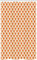 ABAKUHAUS Orange Beige Schmaler Duschvorhang, Abstract Ornament, Badezimmer Deko Set aus Stoff mit Haken, 120 x 180 cm, Orange und Elfenbein