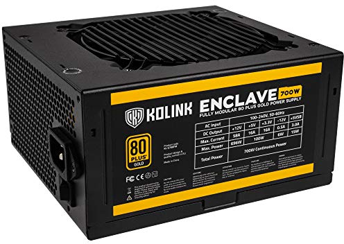 KOLINK Enclave PC-Netzteil - Modular - 700 Watt, KL-G700FM, Schwarz