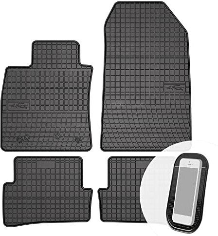 moto-MOLTICO Gummimatten Auto, 4-teiliges Set, Allwetter Gummi Fußmatten, Antirutsch & Wasserfest Autoteppiche - passend für Renault Clio 4 IV 2012-2018