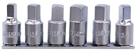 ENVA Universal Öldienstschlüsselsatz 1/2 und 3/8 Vierkant Schlüssel 8-14 mm für Ölwechsel Ölablassschrauben