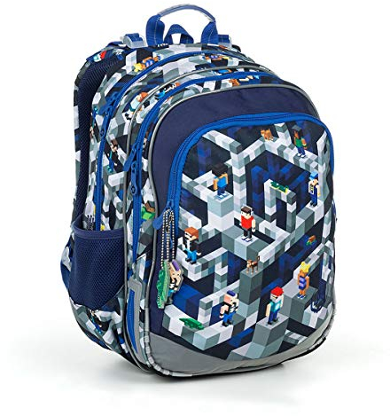 TOPGAL Schulrucksack für Jungen ab - 1. Klasse - ELLY 19014 (PixelArt)