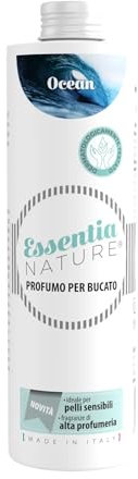 ESSENTIA Profumo per Bucato Luxury Edition con Igienizzante, Essenza Profuma Bucato, Profumatore Bucato per Lavatrice con Estratti di Oli Essenziali Naturali (Ocean, 250 ml, confezione da 1)