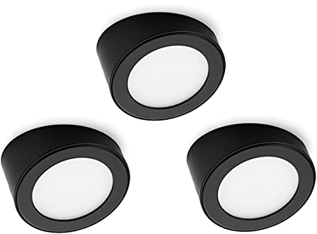 SLASH LED 3er SET schwarz ohne Schalter/Unterbauleuchten/Lumica