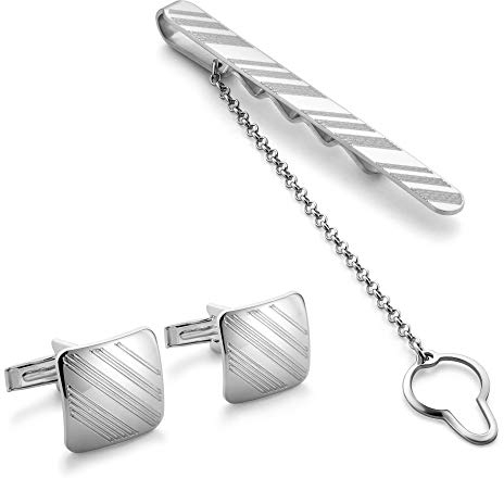 Exquisite Herren Manschettenknöpfe Und Krawattennadel Aus 925 Sterling Silber