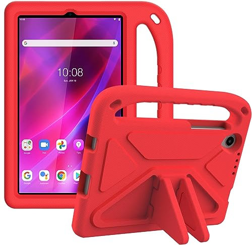 ATOOZ for Lenovo Tab M8 4th Gen Case 8-inch 2024, Kids Shockproof Handle Stand Cover for Tab M8 Tablet (Red)