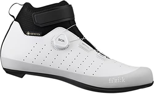 Fizik Unisex Road Cycling Winter Shoes Tempo Artica R5 GTX Gore-tex Rennrad-Schuhe, Weiss/opulenter Garten, 42 EU