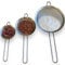 AHASON'S Fine Mesh Sieve Strainer Set of 3 Size Small 8cm,Medium 12cm,Large 18cm,Stainless Steel with Strong Sturdy Long Handle Rust Free Mesh,No Sharp Edges,