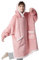 BEDSURE Hoodie Decke mit Ärmeln und Kapuze - Kuscheldecke mit Ärmeln Sherpa Kuschelpullover Damen als Geschenke für Frauen, Rosa, 110x90cm