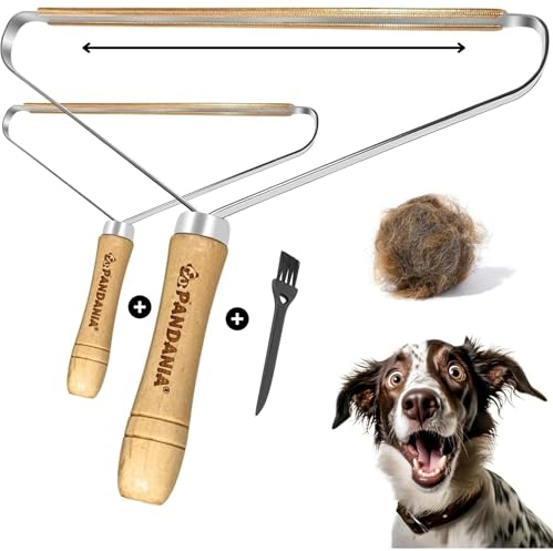 Pack x2 - Grand Rasoir Anti Bouloche Manuel - Brosse Raclette Anti Poils Tapis réutilisable Animaux Tapis, canapé, Voiture, Moquette. Nettoyage de Peluche, ramasse Poils Chat et Chien