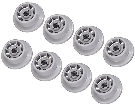 sourcing map 8set 165314 Dishwasher Wheel Lower Rack for Rack Roller Replacement Part PS8697067 420198 423232 AP2802428