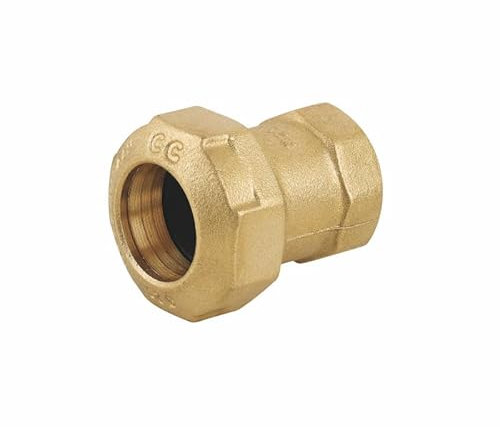 Raccordo dritto femmina in ottone per tubo polietilene (Ø 25x3/4)