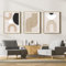 WADBTP Böhmischer Stil Plakatsatz, Modernes Schlafzimmer Wohnzimmer Hintergrund Wanddekoration Plakat, Pflanzen Abstrakte Heimdekoration Malerei, Rahmenlos (Stil 6,60X90CM*3)