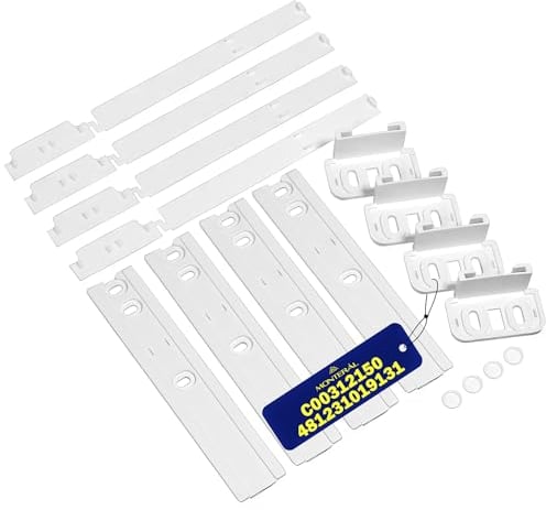 4 Set Integrated Fridge Freezer Door Sliders with Original Code C00312150 for Indesit for Ariston 481231019131 484000000857 for Whirlpool - Warranty 10 Years - MONTERAL