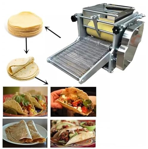 Automatic Mexico Corn Tortilla Making Machine Tortillas Press Maker With Non-stick dough roller for Homemade Tortillera Pataconera and Dough Press