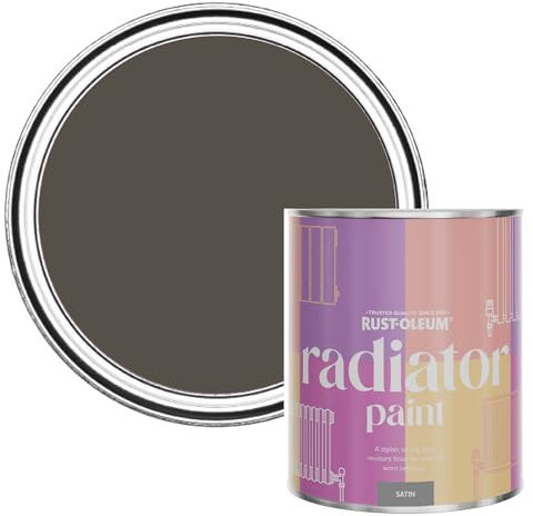Rust-Oleum Brown Heat Resistant Radiator Paint in Satin Finish - Fallow 750ml