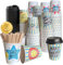 Bicchieri caffè usa e getta in cartone con coperchi e pallet da portare con messaggio motivazionale Bicchieri usa e getta caffè 200 ml (150 bicchieri coperchio e palettine)