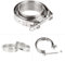 Densieg 76,2 mm (3,0 Zoll) V-Band-Schellen-Kit mit Flanschen - Edelstahl-Turbo-Auspuffschelle für Auto Performance Fabrication