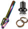 Chilli Pro Scooters FAT27+ 24 Stunt-Scooter Fork IHC Komplettset mit Steuersatz Trick Roller Ersatz Tuning Gabel passend für 100 I 110 I 120mm Rollen Rainbow Neochrome